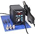 YIHUA 959D-Digital Hot Air Rework Station, High Power with 3 Memories ...