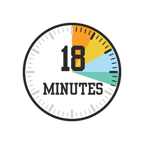 18 minutes, timer, clock icon design 26580665 Vector Art at Vecteezy