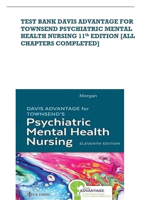 Complete Test Bank For Davis Advantage for Psychiatric Mental Health ...