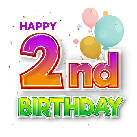 2nd Birthday Logo Png | tyello.com