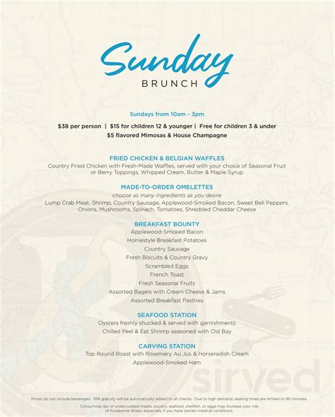 Blackwall Hitch menu in Alexandria, Virginia, USA