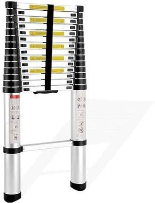 GIRAFFEE Aluminium Telescopic Ladder (5.8 Meter / 19 Feet) Aluminium ...