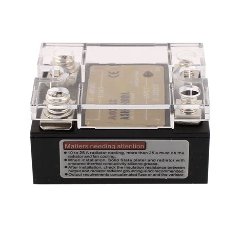 Buy ASH-20DA 3-32VDC to 24-480VAC 20A Single Phase Solid State DC to AC ...