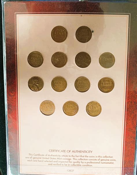 1950'S COMPLETE WHEAT PENNY COLLECTION, ALL NICE COINS IN ORIG PKG WITH ...