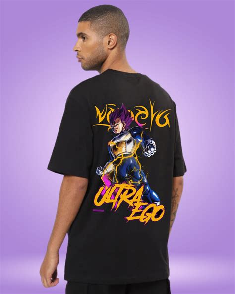 Vegeta Ultra Ego Black Oversized Tshirt – TBS-THEBARGAINSTREET