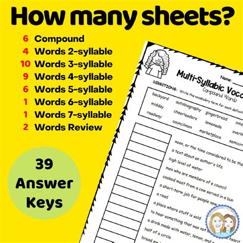 Multisyllabic Word Lists & Building Vocabulary Activities for 4th 5th 6th Grades | Made By Teachers