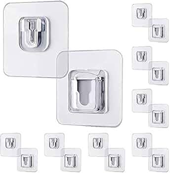 DHARM IMPEX Self Adhesive (Male/Female) Wall Hooks 6 KG (Max) Magic ...