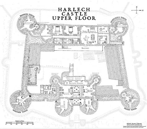Harlech Castle Upper Floor Plan