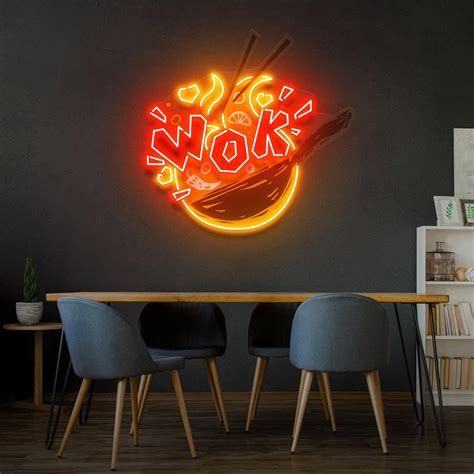 WOK Led Neon Acrylic Artwork – The MB Store