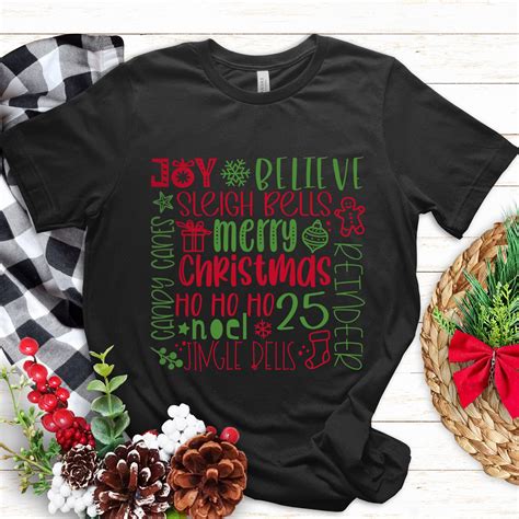 Merry Christmas T-shirt Holiday T-shirt Christmas Tee Shirt - Etsy