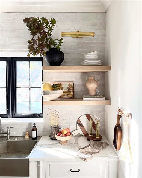 34 Floating Kitchen Shelves to Grace Your Walls