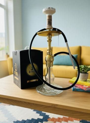 AL-Sheesh® Russian Prince Series Milan Glass Hookah, 18 inch Height ...