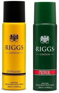 RIGGS London Dynamo + Patrol Combo Pack Deodorant Spray - For Men ...