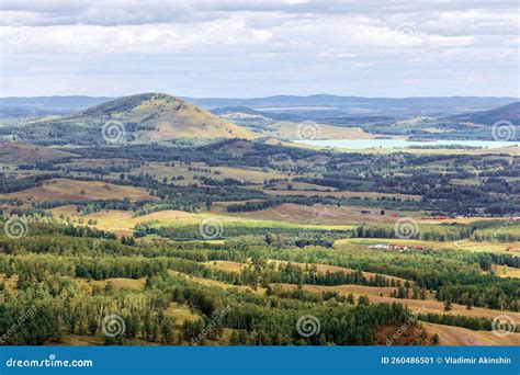Ural Mountains in Summer. Sunset in the Mountains. the Top of the ...