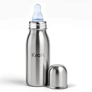 Buy Kraft Junior Stainless Steel Bottle for Babies - 250 ml, 304 Grade ...