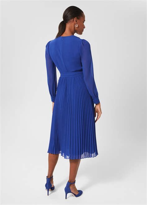 Evelyn Pleated Dress | Hobbs UK