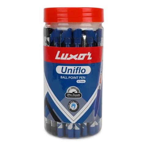 Luxor Uniflow Ball Point Pen - 0.7mm, (Pack of 40 Pens, Colour - Black ...