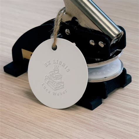 Pince à gaufrer Ex-libris livres café personnalisable | PopStamp – POPstamp