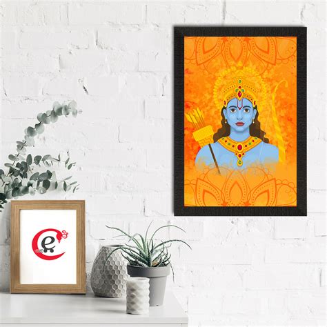 Lord Ram Satin Matt Texture UV Art Painting - eCraftIndia Online