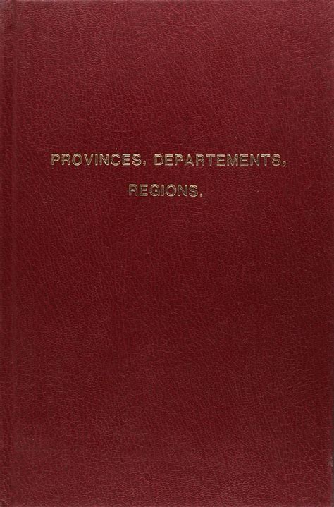 Amazon.in: Buy Provinces, departements, regions Book Online at Low ...