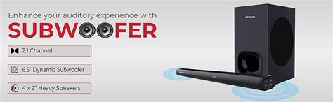 Aiwa Soundbar with Bluetooth V5.3 and Powerful Bass, 6.50 Inches ...
