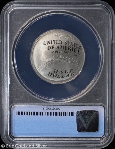 Erie Gold And Silver | 2014-S 50C Proof Baseball Hall of Fame Commem ...