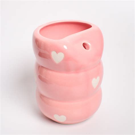 Sip Bubble Tumbler With Straw - Pink Heart – Qshi Studio