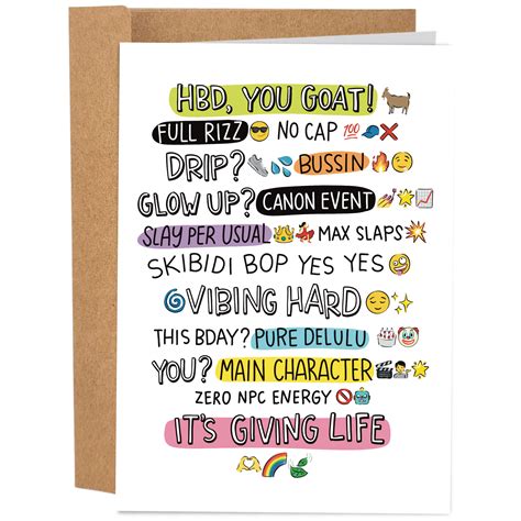 Funny Birthday Card / Gen Z Birthday Card - Sleazy Greetings
