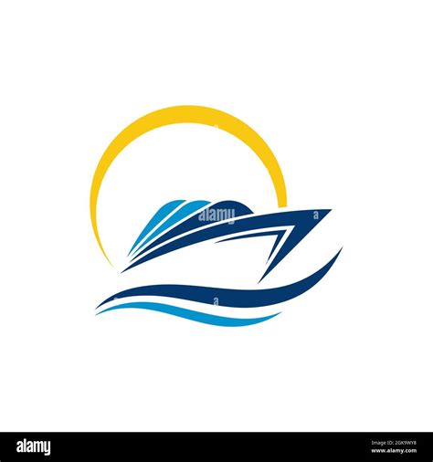 Cruise ship speed Template vector icon illustration design Stock Photo ...