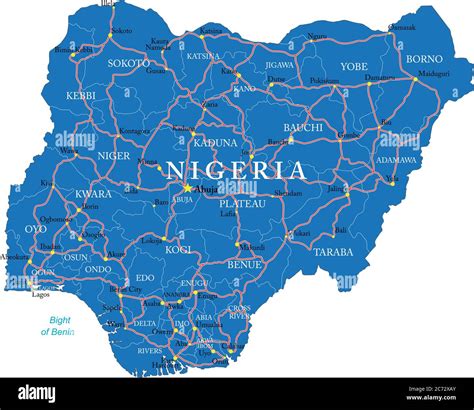 Printable Map Of Nigeria