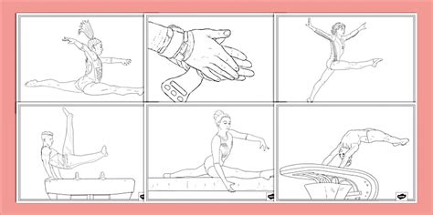 Jocurile Olimpice: Gimnastică – Desene de colorat
