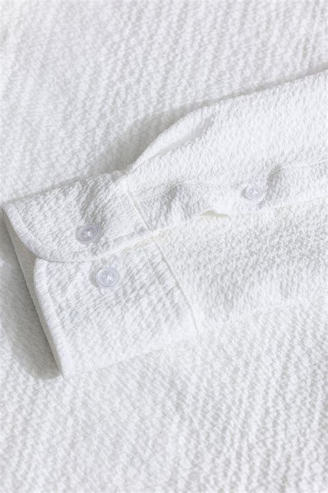 Buy Men's Mash Wrinkle White Shirt Online | SNITCH