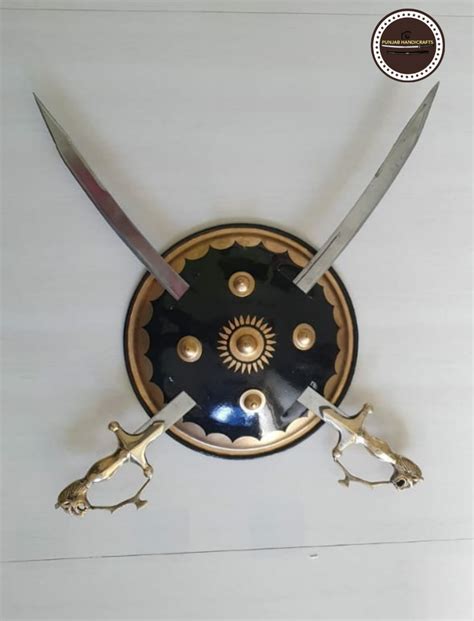 DHAL TALWAR SET -swords with shield – PUNJAB HANDICRAFTS