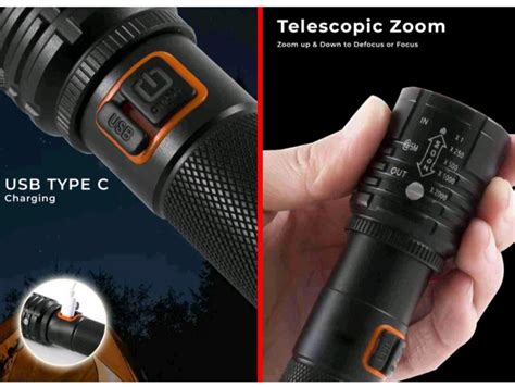 Metal Torch With Side Light Big