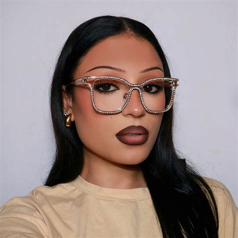 Shine Square Gold Metal Frame Glasses for Women | ZEELOOL