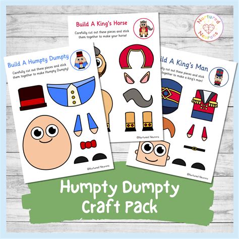 Simple Build A Humpty Dumpty Craft (Printable Nursery Rhyme Craft ...