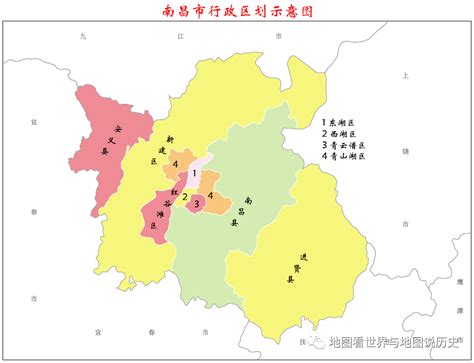 南昌市行政区划图——南昌6区3县的地名来历_腾讯新闻