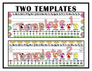 Printable Summer Name Tags (Made Simple-AUTOFILL and PRINT) | TPT