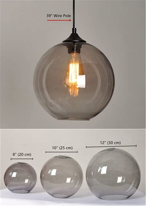 Buy Glass Pendant Lighting for Kitchen Island, BIGMAII Industrial Style ...