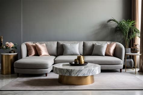 Fabric Sofa And Coffee Table Free Stock Photo - Public Domain Pictures