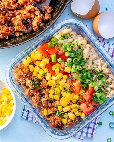 Taco Scramble Breakfast Meal Prep Bowls for Clean Eating Success ...