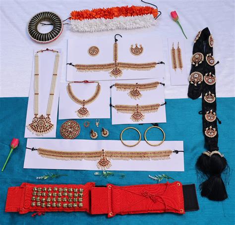 Bharatanatyam Arangetram Jewellery Full Set | Temple Jewellery – sriman