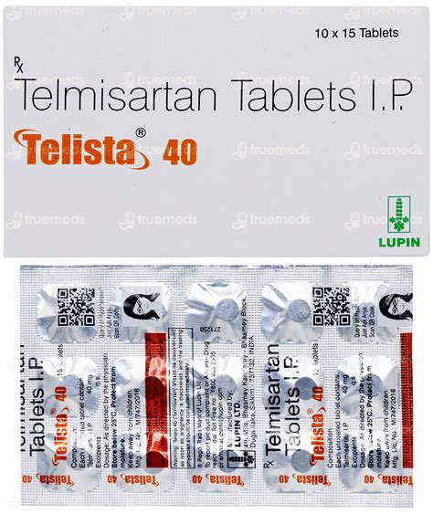 Telista 40 Tablet 15: Uses, Side Effects, Price & Substitutes