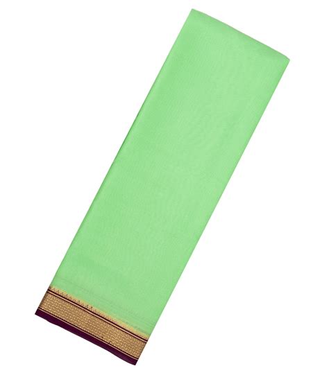 Mint Green Woven Mysore Crepe Silk Saree With Contrast Border-MS3165 ...