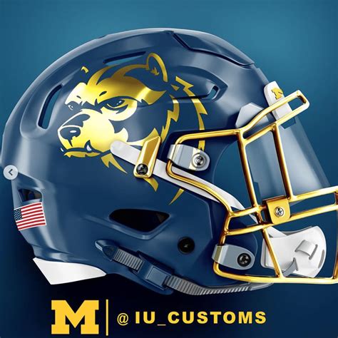Concept Michigan Football helmets put modern twists on classic design ...