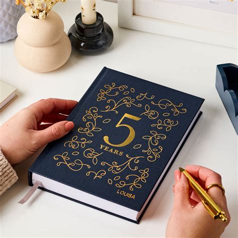 Personalised Five Year Diary By Martha Brook