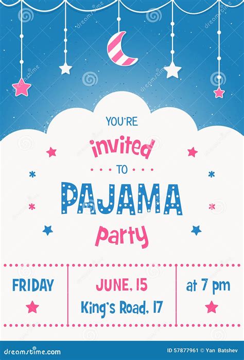 Slumber Party Invitations Templates Free