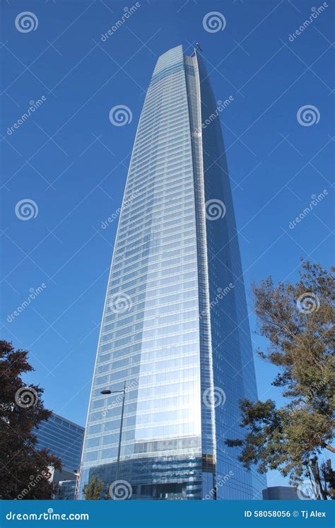 The Costanera Tower in Chile Stock Photo - Image of headquarters ...