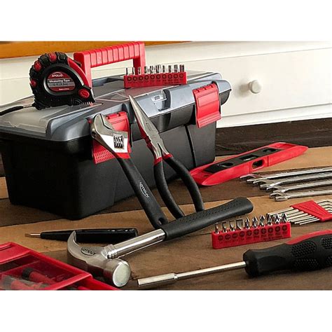 Apollo Tools 53-Piece Household Tool Set with Hard Case DT9773 at Lowes.com