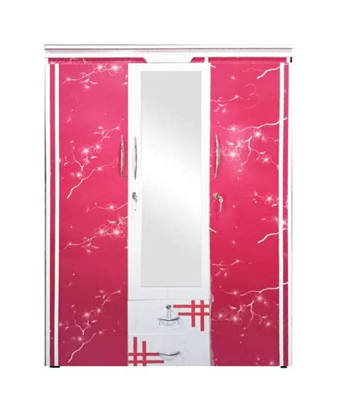3 Door Wardrobe Engineered Wood (72 inches x 48 inches x 16 inches ...